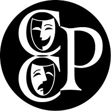 Black and white logo with theatrical masks for the letters 'C' and 'P'.